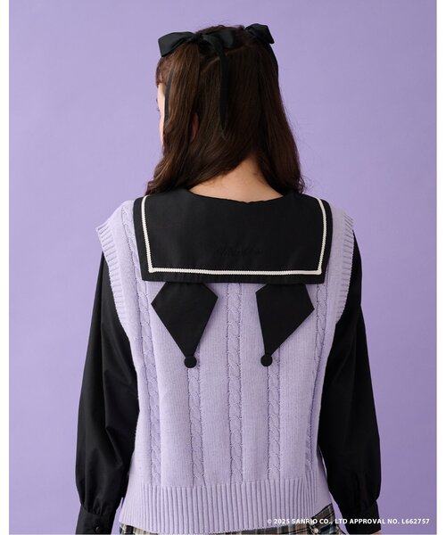 mezzo piano メゾピアノ 60㎝〜90㎝ ベビー服まとめ売り マイメロディ/クロミ】ニットベスト＆セーラーブラウスセット