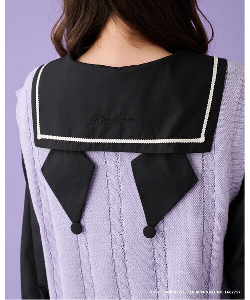 セール】【マイメロディ/クロミ】ニットベスト＆セーラーブラウス