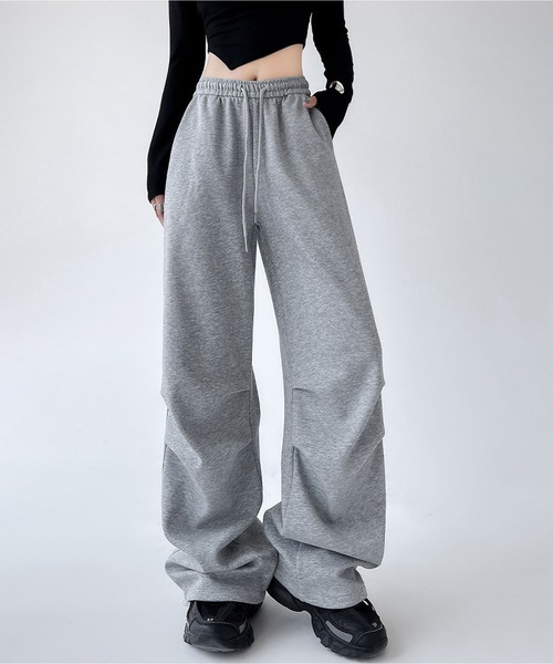 セール】ハイウエスト ストレート ワイドパンツ（その他パンツ