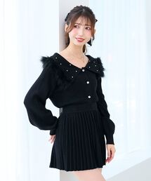 襟付きニット」に該当するブラック/黒色系のファッション通販 - ZOZOTOWN