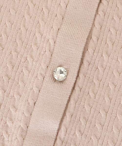 MAJESTIC LEGON（マジェスティックレゴン）の「フェイクファー付きキラキラ襟ニット（ニット/セーター・レディース・ピンク/ブラック/アイボリー・MEDIUM）」の21枚目の写真