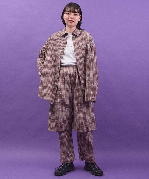 I am I in fact...（アイアムアイインファクト）の「ANGEL CHECK　shirt（シャツ/ブラウス・レディース・グレー/ベージュ・FREE）」の11枚目の写真