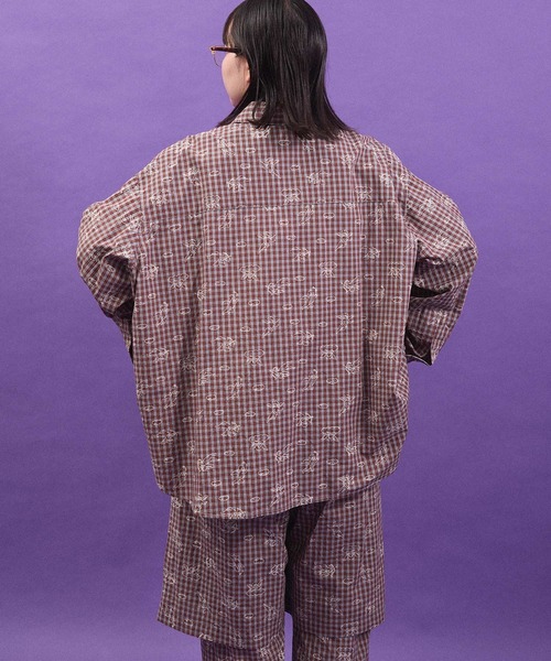 I am I in fact...（アイアムアイインファクト）の「ANGEL CHECK　shirt（シャツ/ブラウス・レディース・グレー/ベージュ・FREE）」の6枚目の写真