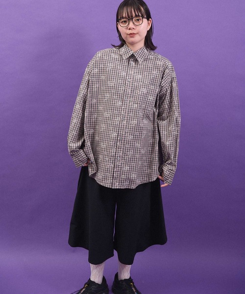 I am I in fact...（アイアムアイインファクト）の「ANGEL CHECK　shirt（シャツ/ブラウス・レディース・グレー/ベージュ・FREE）」の21枚目の写真