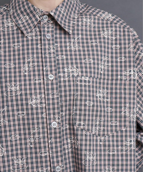 I am I in fact...（アイアムアイインファクト）の「ANGEL CHECK　shirt（シャツ/ブラウス・レディース・グレー/ベージュ・FREE）」の14枚目の写真