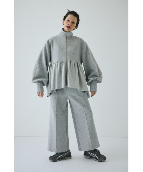 HeRIN.CYE(ヘリンドットサイ)の「NORA×HeRIN bubblyjersey BZ ノラ×ヘリン バブリージャージブルゾン(カーディガン/ボレロ・レディース・ブラック/グレー/オフホワイト・FREE)」の8枚目の写真