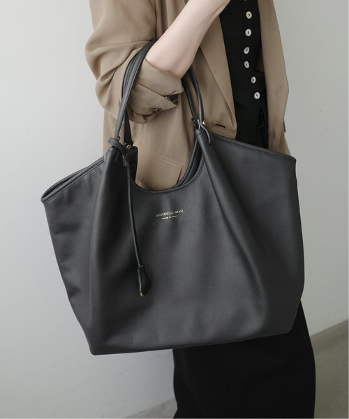 SLOBE IENA(スローブイエナ)の「《WEB限定/追加4》ANTONELLO MASI SLOBE別注 レザートートバッグ(トートバッグ・レディース・ブラック・FREE)」の13枚目の写真