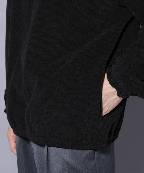 NANO universe(ナノユニバース)の「モールJQDコーデュロイハーフジッププルオーバー(スウェット・メンズ・グレー系その他2/ブラック・M/L)」の22枚目の写真