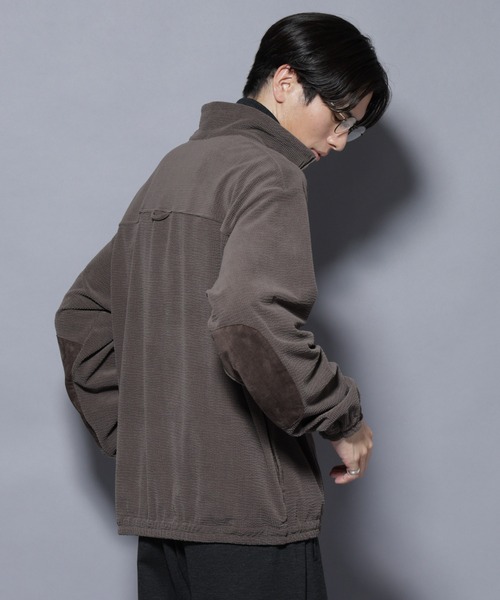 NANO universe(ナノユニバース)の「モールJQDコーデュロイハーフジッププルオーバー(スウェット・メンズ・グレー系その他2/ブラック・M/L)」の5枚目の写真