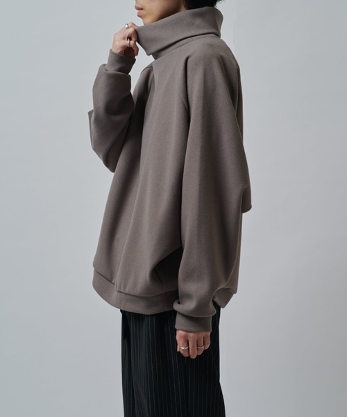 Lui's（ルイス）の「ラグランオフタートルカットソー（Tシャツ/カットソー・メンズ・ブラック/チャコールグレー/ライトグレー/ネイビー・FREE）」の14枚目の写真