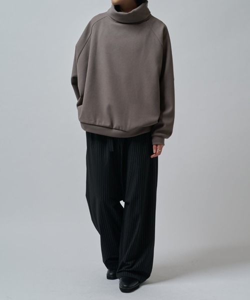 Lui's（ルイス）の「ラグランオフタートルカットソー（Tシャツ/カットソー・メンズ・ブラック/チャコールグレー/ライトグレー/ネイビー・FREE）」の17枚目の写真