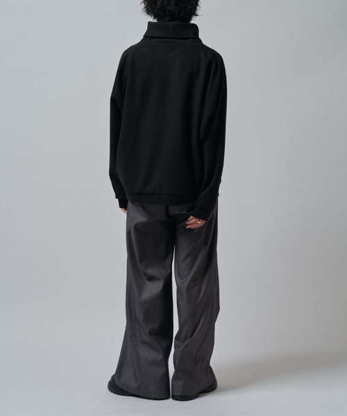 Lui's（ルイス）の「ラグランオフタートルカットソー（Tシャツ/カットソー・メンズ・ブラック/チャコールグレー/ライトグレー/ネイビー・FREE）」の11枚目の写真