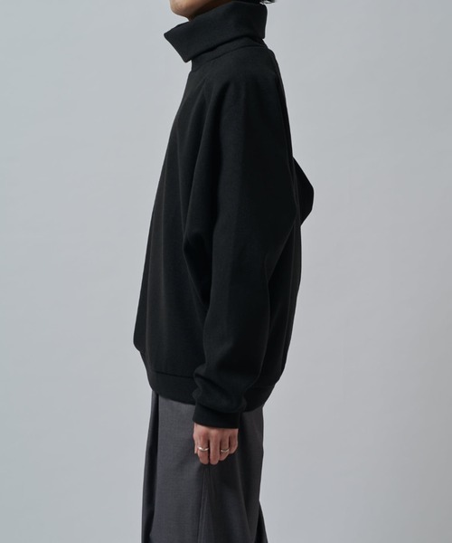 Lui's（ルイス）の「ラグランオフタートルカットソー（Tシャツ/カットソー・メンズ・ブラック/チャコールグレー/ライトグレー/ネイビー・FREE）」の7枚目の写真