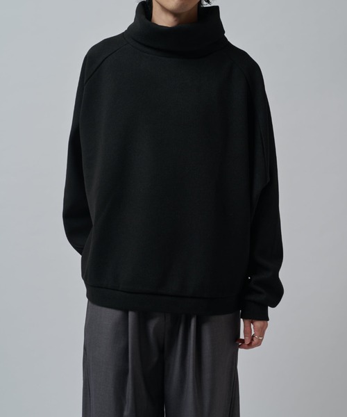 Lui's（ルイス）の「ラグランオフタートルカットソー（Tシャツ/カットソー・メンズ・ブラック/チャコールグレー/ライトグレー/ネイビー・FREE）」の5枚目の写真