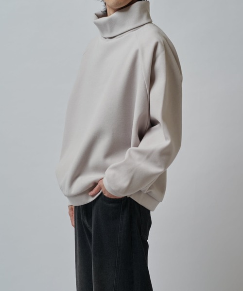 Lui's（ルイス）の「ラグランオフタートルカットソー（Tシャツ/カットソー・メンズ・ブラック/チャコールグレー/ライトグレー/ネイビー・FREE）」の20枚目の写真