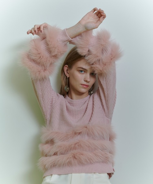 セール】【LOULOU WILLOUGHBY】フォックスファートリミングプル