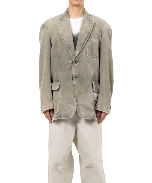 Maison MIHARA YASUHIRO(メゾンミハラヤスヒロ)の「【MIHARAYASUHIRO/ミハラヤスヒロ】DISTRESSED CORDUROY BLAZER(テーラードジャケット・メンズ・カーキ/ブラック・46)」の8枚目の写真