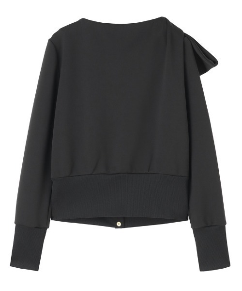 JENNE(ジェンヌ)の「日本製おりがみリボンブルゾン(紫外線99.9カット)(Tシャツ/カットソー・レディース・ブラック/ブルー/ホワイト・SMALL/LARGE/MEDIUM)」の7枚目の写真