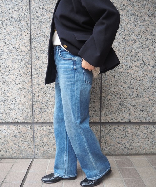 Healthy denim（ヘルシーデニム）の「【Healthy DENIM】Pink Pepper ストレートデニム（デニムパンツ・レディース・インディゴブルー・34/32/38/36）」の4枚目の写真