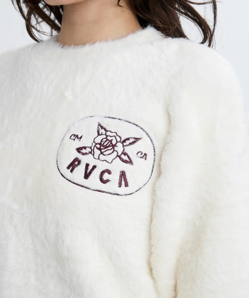 RVCA(ルーカ)の「RVCA レディース LOOSE FIT JQ KNIT セーター 【2025年秋冬モデル】/ルーカニット(ニット/セーター・レディース・ブラック/イエロー系その他/ホワイト系その他・SMALL/MEDIUM/LARGE)」の2枚目の写真
