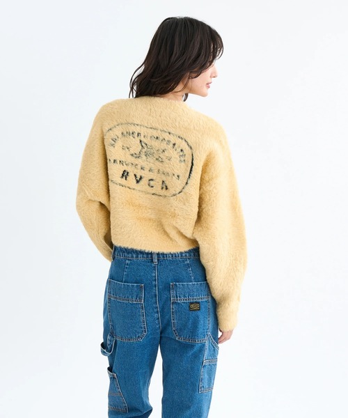 RVCA(ルーカ)の「RVCA レディース LOOSE FIT JQ KNIT セーター 【2025年秋冬モデル】/ルーカニット(ニット/セーター・レディース・ブラック/イエロー系その他/ホワイト系その他・SMALL/MEDIUM/LARGE)」の16枚目の写真