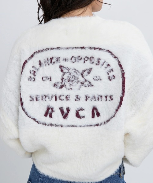 RVCA(ルーカ)の「RVCA レディース LOOSE FIT JQ KNIT セーター 【2025年秋冬モデル】/ルーカニット(ニット/セーター・レディース・ブラック/イエロー系その他/ホワイト系その他・SMALL/MEDIUM/LARGE)」の4枚目の写真