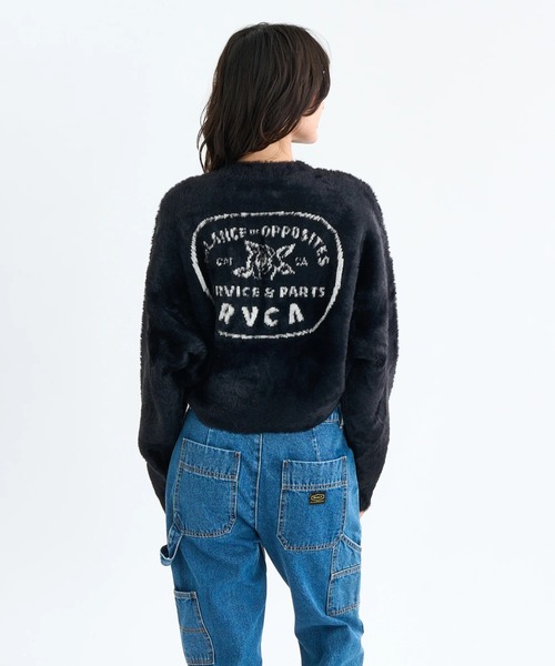 RVCA(ルーカ)の「RVCA レディース LOOSE FIT JQ KNIT セーター 【2025年秋冬モデル】/ルーカニット(ニット/セーター・レディース・ブラック/イエロー系その他/ホワイト系その他・SMALL/MEDIUM/LARGE)」の15枚目の写真