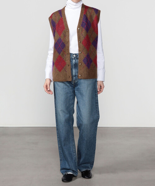 THE SHINZONE(ザ シンゾーン)の「THE SHINZONE | ARGYLE KNIT VEST WOMEN(ベスト・レディース・ブラウン系その他/グレー系その他・F)」の12枚目の写真