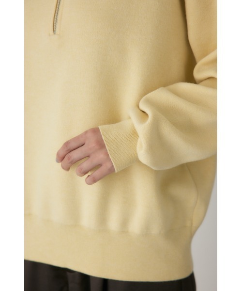 crie conforto（クリーコンフォルト）の「ハーフジップセーラーカラーニット　長袖 / 冬服（ニット/セーター・レディース・グレー/ライトイエロー/ネイビー・FREE）」の17枚目の写真