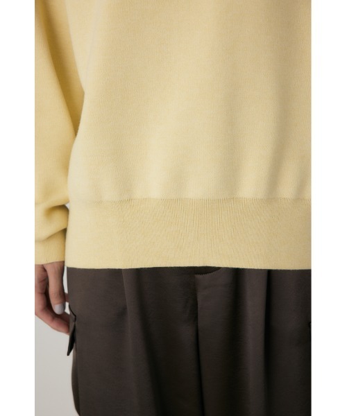 crie conforto（クリーコンフォルト）の「ハーフジップセーラーカラーニット　長袖 / 冬服（ニット/セーター・レディース・グレー/ライトイエロー/ネイビー・FREE）」の18枚目の写真