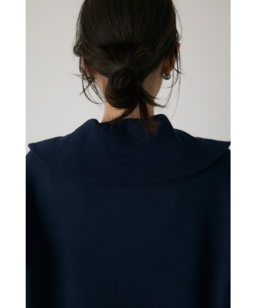 crie conforto（クリーコンフォルト）の「ハーフジップセーラーカラーニット　長袖 / 冬服（ニット/セーター・レディース・グレー/ライトイエロー/ネイビー・FREE）」の15枚目の写真