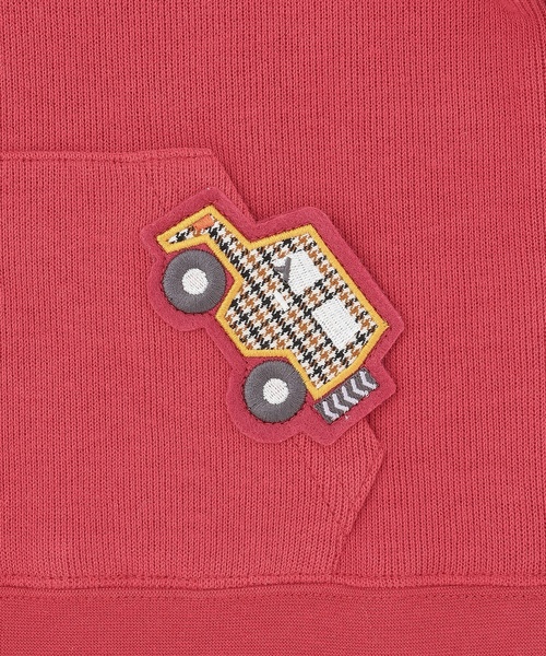 kladskap（クレードスコープ）の「働く車アップリケトレーナー（スウェット・キッズ・レッド/ホワイト系その他・80ｃｍ/90cm/100cm/110cm/120cm/130cm）」の6枚目の写真