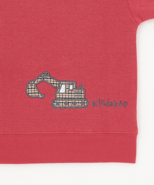 kladskap（クレードスコープ）の「働く車アップリケトレーナー（スウェット・キッズ・レッド/ホワイト系その他・80ｃｍ/90cm/100cm/110cm/120cm/130cm）」の9枚目の写真