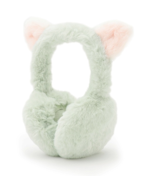 LOVETOXIC（ラブトキシック）の「ネコミミファーイヤーマフ（イヤーマフ・キッズ・ベージュ/ブラック/エメラルド・F）」の3枚目の写真