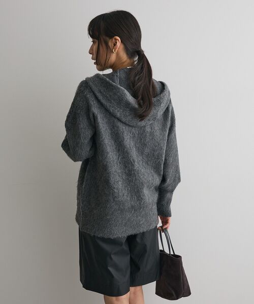 CRAFT STANDARD BOUTIQUE（クラフトスタンダードブティック）の「フードストール付きニットプルオーバー＜ハンドウォッシャブル＞◆（ニット/セーター・レディース・チャコールグレー/ベージュ/アイボリー・FREE）」の20枚目の写真