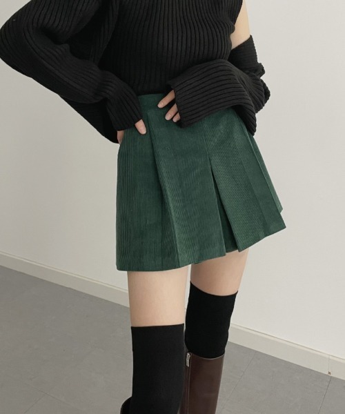 FAVORITO(ファヴォリート)の「コーデュロイショートパンツ(その他パンツ・レディース・グリーン/ブラック・F)」の11枚目の写真