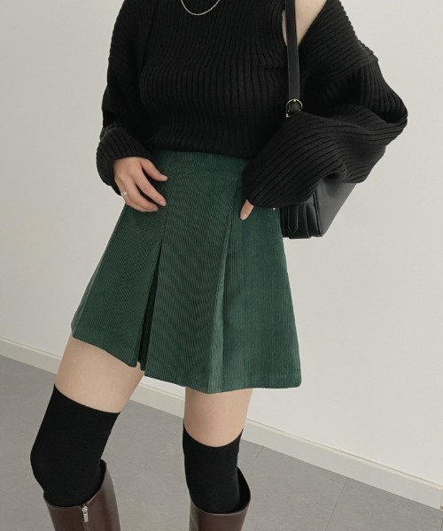 FAVORITO(ファヴォリート)の「コーデュロイショートパンツ(その他パンツ・レディース・グリーン/ブラック・F)」の15枚目の写真
