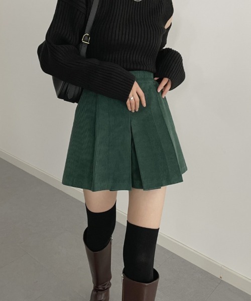 FAVORITO(ファヴォリート)の「コーデュロイショートパンツ(その他パンツ・レディース・グリーン/ブラック・F)」の20枚目の写真