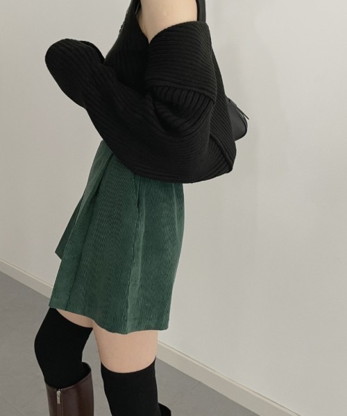 FAVORITO(ファヴォリート)の「コーデュロイショートパンツ(その他パンツ・レディース・グリーン/ブラック・F)」の18枚目の写真