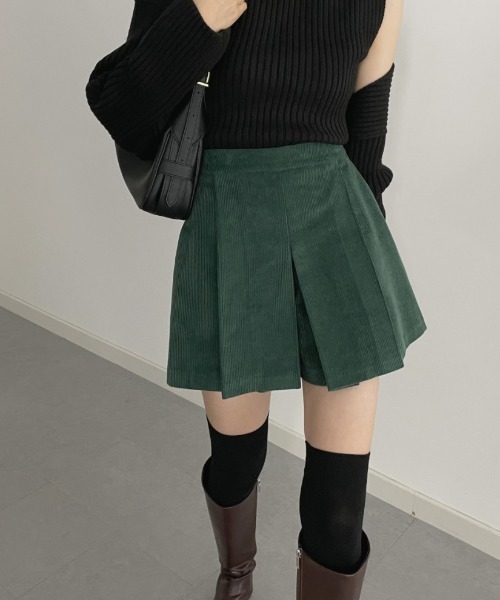 FAVORITO(ファヴォリート)の「コーデュロイショートパンツ(その他パンツ・レディース・グリーン/ブラック・F)」の19枚目の写真