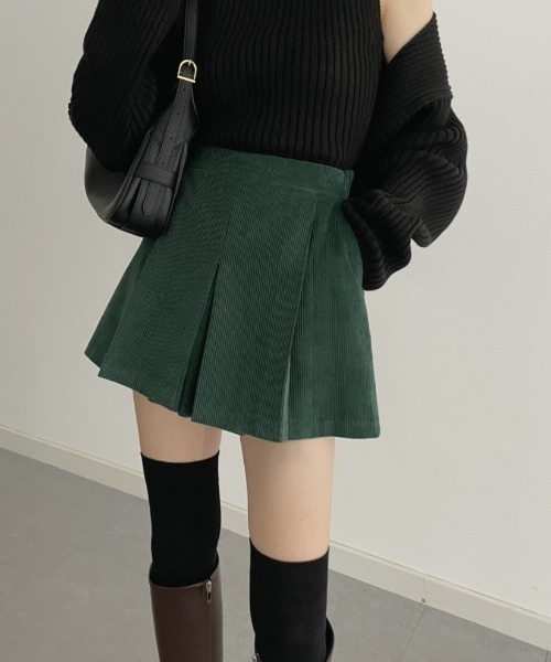 FAVORITO(ファヴォリート)の「コーデュロイショートパンツ(その他パンツ・レディース・グリーン/ブラック・F)」の14枚目の写真