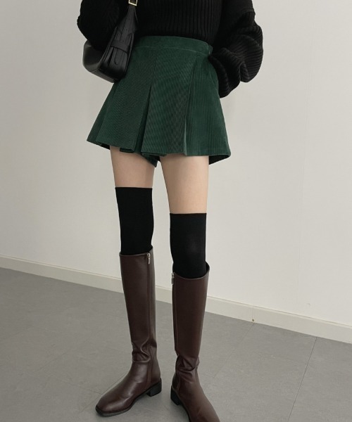 FAVORITO(ファヴォリート)の「コーデュロイショートパンツ(その他パンツ・レディース・グリーン/ブラック・F)」の21枚目の写真