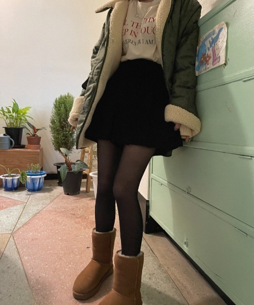 FAVORITO(ファヴォリート)の「コーデュロイショートパンツ(その他パンツ・レディース・グリーン/ブラック・F)」の6枚目の写真