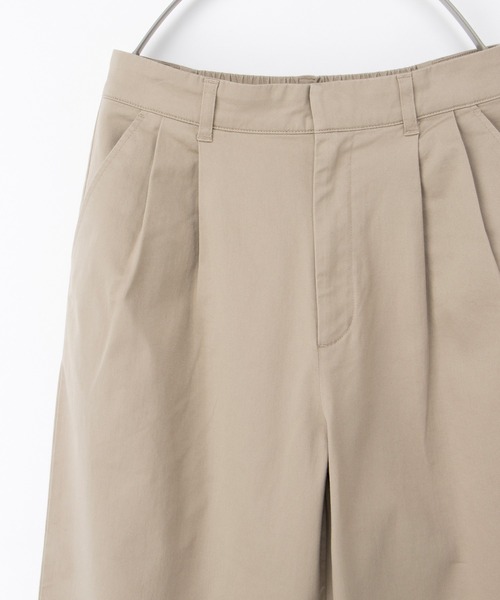 Honeys（ハニーズ）の「チノワイドストレート（股下６０ｃｍ）（チノパンツ・レディース・ブラック/ベージュ/ライトベージュ・M/L/SS/S）」の15枚目の写真
