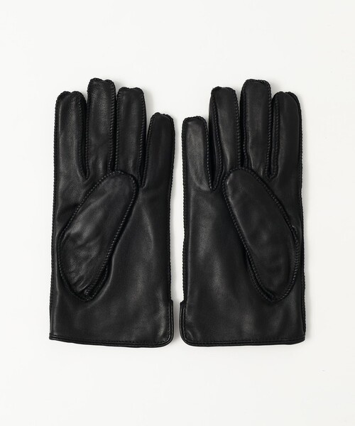 BEAMS HEART(ビームスハート)の「【タッチパネル対応】レザーグローブ(手袋・メンズ・ブラック/ダークブラウン・ONE SIZE)」の3枚目の写真