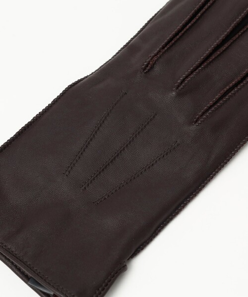 BEAMS HEART(ビームスハート)の「【タッチパネル対応】レザーグローブ(手袋・メンズ・ブラック/ダークブラウン・ONE SIZE)」の8枚目の写真