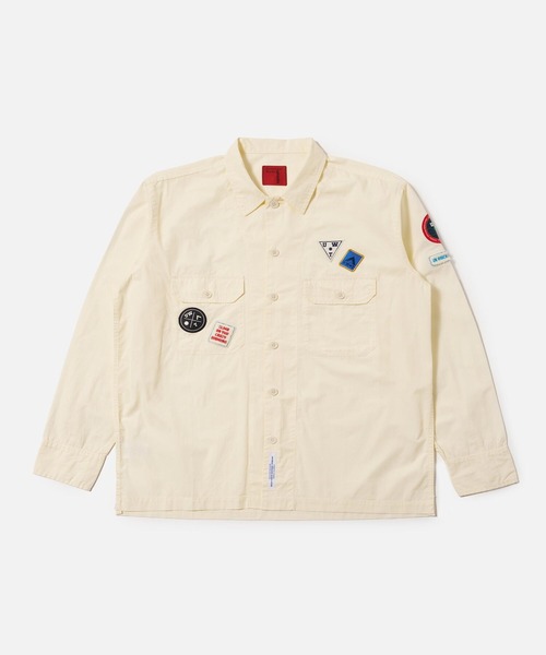 Universal Works(ユニバーサルワークス)の「Topologie X Universal Works Utility Shirt / Ecru(シャツ/ブラウス・レディース・キナリ・LARGE)」の1枚目の写真