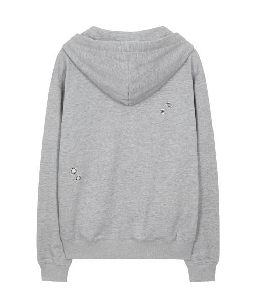 ILLIGO（イリゴ）の「チェックハートアイレットフードジップアップメランジ（パーカー・レディース・その他・SMALL/MEDIUM）」の5枚目の写真