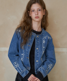 RONRON（ロンロン）の「NEEDLEWORK WESTERN DENIM JACKET MEDIUM BLUE（デニムジャケット）」