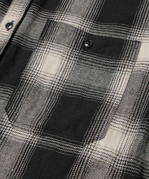 MR.OLIVE（ミスターオリーブ）の「【MR.OLIVE/ミスターオリーブ】OMBRE CHECK NEL /WORK SHIRT（シャツ/ブラウス・メンズ・ホワイト・S/M）」の8枚目の写真